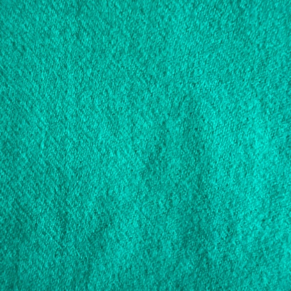 100% Teal Wool Scarf 56” L x 11” - Picture 6 of 8